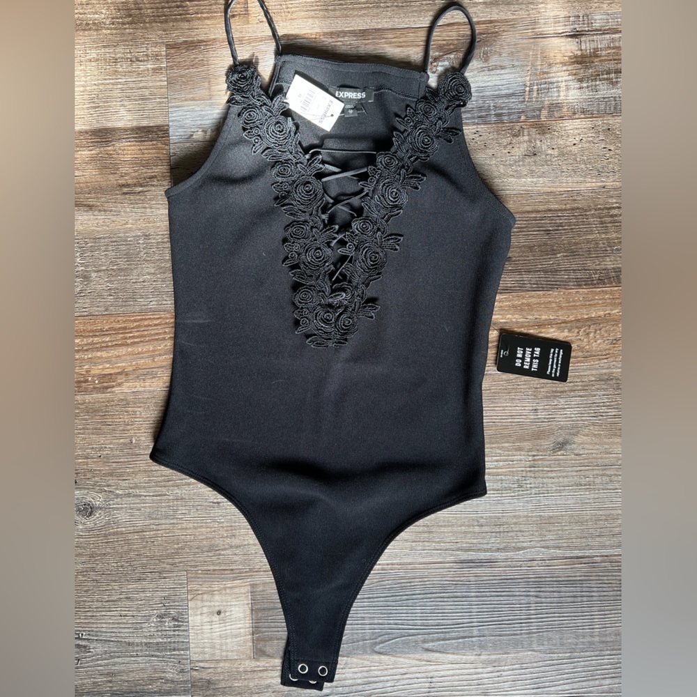 Black Thong Bodysuit Express